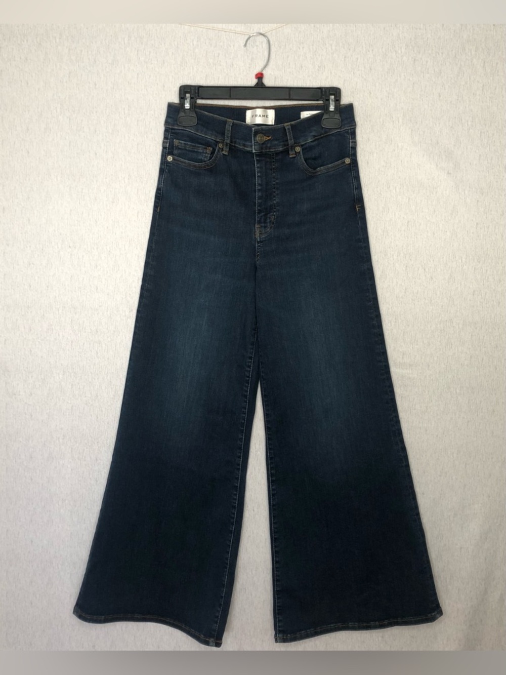 Frame Le Palazzo Crop Dark Blue Wide Leg Women’s Jeans Size 27 Moonflower